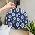 thumbnail image 5 of HELLHERO Thanksgiving Blue and White Geometric Medallion Teapot Dust Cover Insulation Keep Warm for Friend, 5 of 6