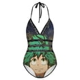 thumbnail image 5 of Anime My Hero Academia Women's Swimwear Strap One Piece Backless Tummy Control V Neck Swimsuit Summer Beach Vacation Bathing Suit, 5 of 7