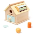 thumbnail image 1 of EQWLJWE Early Development Activity Toy,Education Toy Sensory Montessori Activity Toys,Early Education Wooden Drawer Box Coin Box Pitching Box Puzzle Early Education Toy, 1 of 9