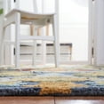 thumbnail image 4 of SAFAVIEH Blossom Lennon Floral Wool Area Rug, Navy/Multi, 10' x 10' Square, 4 of 8
