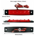 BETOR 2pc 6LED 1224V Bus Trailer Boat Stern Light Side Marking