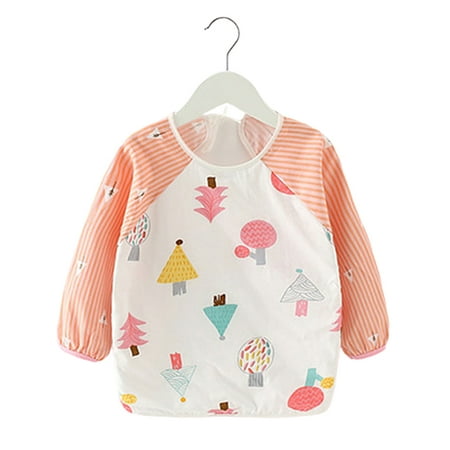 

Wanwan Baby Toddler Cute Printed Waterproof Smock Bib Washable Stain Resistant Apron