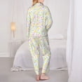 thumbnail image 3 of Bingfone Womens Pajama Sets Colorful Dandelion Print,Long Sleeve Loungewear Pajamas Set-X-Large, 3 of 8