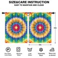 thumbnail image 2 of Blackout Kids Curtains,Rainbow Tie Dye Mandala Pattern Childrens Insulated Curtains Set Of 2,Bedroom Essentials,Toddler Room Decor 42"x54", 2 of 5