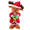thumbnail image 2 of Muñeco de peluche animado, adorable peluche de alce navideño, juguete musical con sonido, muñeca de música eléctrica, regalo para niños, decoración del hogar sin batería, 2 of 6