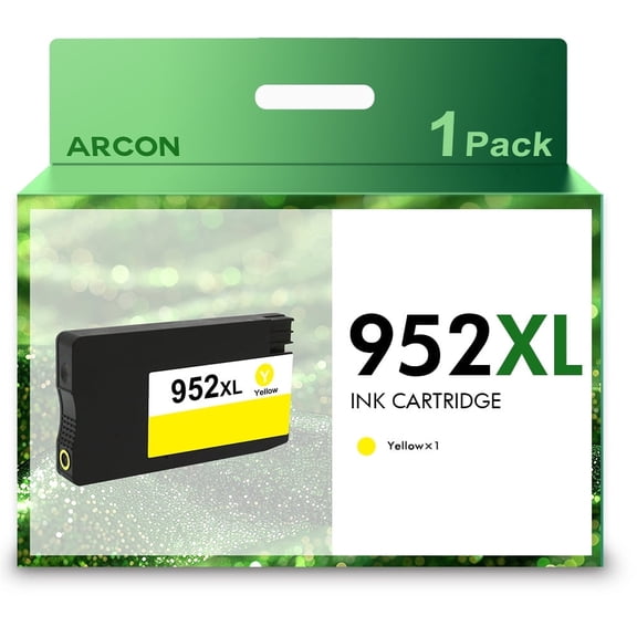 952XL Ink Cartridge Compatible for 952 952XL OfficeJet Pro 8710 8702 7720 7740 8700 8715 8210 Printer (1-Pack Yellow)