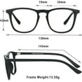 thumbnail image 3 of LifeArt Blue Light Blocking Glasses, Anti Eyestrain, Computer Reading Glasses, Gaming Glasses, TV Glasses for Women Men, Anti Glare (Black, +3.00 Magnification), 3 of 9