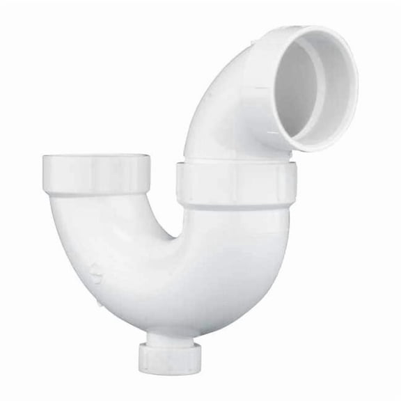 Manufacturer Varies P-Trap with Cleanout,1 1/2 in,Socket,PVC 05223