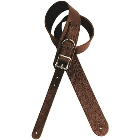 DiMarzio Custom Italian Leather Guitar Strap, Medium - BROWN, #DD3252BNM