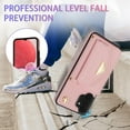 thumbnail image 6 of Phone Case for Samsung Galaxy A13 4G/5G Wallet Cell Cover with Credit Card Holder Slot Stand Shoulder Purse Crossbody Strap Long Lanyard Leather A04s M13 G5 A 13 LTE 13A 2022 Women Girl Pink, 6 of 13