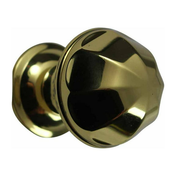 Octagonal Antique Brass Kitchen Cabinet Knob Pull 1" Dia Drawer Door Knob Handle | Renovators Supply