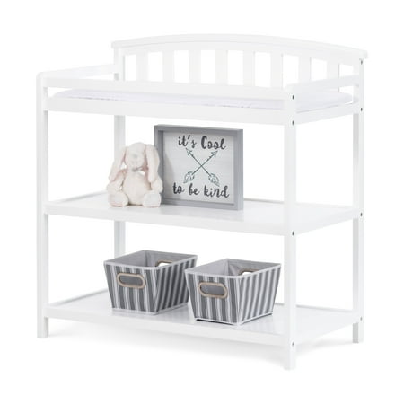 UPC: 0849801011637 | Curve Top Changing Table by Forever Eclectic™ Matte White