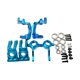 thumbnail image 2 of Nudillos y bujes traseros del bloque de dirección delantero RC para coche Azul perfke bloque de dirección, 2 of 6