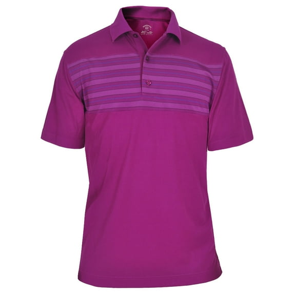 Monterey Club Men's Lucas Stripe Contrast Golf Polo Shirt #1140