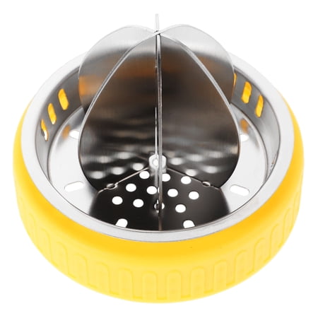 COOPHYA Stainless Steel Manual Citrus Juicer with Ergonomic Handle Handheld Fruit Press Squeezer in Yellow