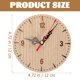 thumbnail image 5 of Reloj pequeño redondo para decoración de pared, estilo vintage, redondo, rústico, silencioso, para colgar en la oficina, 5 of 6