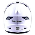 thumbnail image 6 of 1Storm Adult Motocross Helmet BMX MX ATV Dirt Bike Helmet Racing Style HF801; Glossy White, 6 of 6
