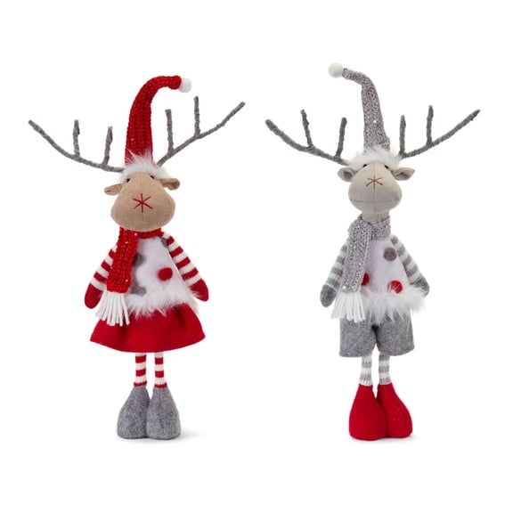 Home Decorative Boy & Girl Deer (Set of 4) 18"H Polyester