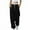 Black, variant on USNSM Women's Plus Size Pants High-Waisted Drawstring Ankle Banded Sweatpants Solid Color Jogging Trousers with Pockets Black XXL