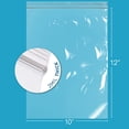 thumbnail image 2 of GPI 10” x 12” Reclosable Ziplock Bag 2 Mil Jumbo Clear Zipper Bags for Household & Packaging,1000-Pack, 2 of 7
