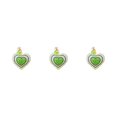 thumbnail image 1 of Langgg Keyring Keyholder DIY Small Decorative Purse Pendent Multipurpose Sweet Gift Workmanship Bag Decor Heart Keychain Light Green 3Set, 1 of 6