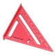 thumbnail image 5 of Triángulo de carpintería Aleación de aluminio Pintura electroforética Escala transparente Triángulo Escuadra de carpintero Rojo, 5 of 12