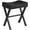 Black, variant on U-Shaped PU Vanity Stool, Square Makeup Chair with X-Leg, Ottoman Seat Footrest Stool, Multi-Use as Small Side Table, for Bedroom, Living Room, Black WBD019B