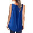 thumbnail image 4 of Sinhoon Womens Short Sleeve Round Neck Button Casual Blouse Summer T-Shirt, 4 of 5