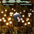 thumbnail image 4 of 8 piezas de luces solares para exteriores, luces de jardín de luciérnagas, luces solares para exteriores para decoración de jardines, luces solares de jardín de 8 LED, luces oscilantes de cuento, 4 of 5