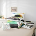 thumbnail image 6 of Feelyou Ice Hockey Sport Bedding Comforter Set 7pcs, Fashion Watercolor Art King Bedding Sets, Teens Kids Boys Girls Reversible Bed Sheets, Luxury Bedroom Decor, 6 of 8