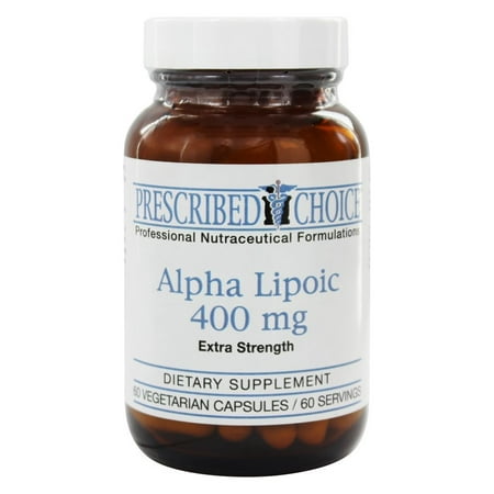 Prescribed Choice - Acide alpha-lipoïque Extra Strength 400 mg. - 60 Vegetarian Capsules