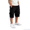 thumbnail image 2 of Fozruso Boys Casual School Uniform Shorts Loose Fit Elastic Waist Drawstring Short for Kids Outdoor Play(Black), 2 of 7