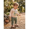 thumbnail image 6 of RUINIXCW Baby Boy First Birthday Outfits 1st Birthday One Years Old Spring Fall Winter Clothes Wild One Print Long Sleeve Sweatshirt and Pants Set, 6 of 10