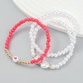 thumbnail image 3 of Femmes Perles Bracelets Mode - 3PCS Délicate Fausse Perle Bracelet Boho Bracelets, 3 of 4