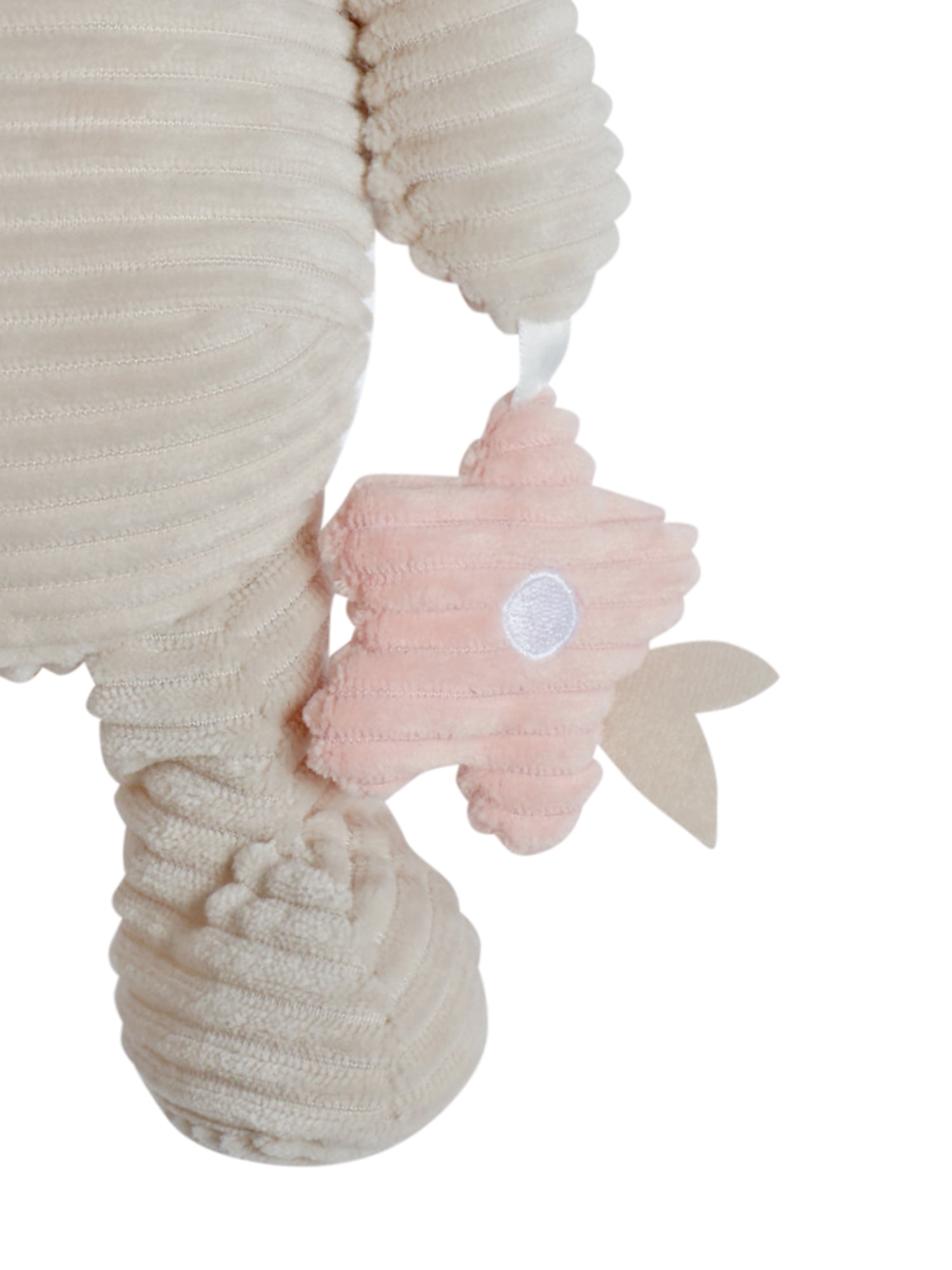 Modern Moments by Gerber Baby Boy or Girl Plush Sensory Activity Toy, Off-White Bunny