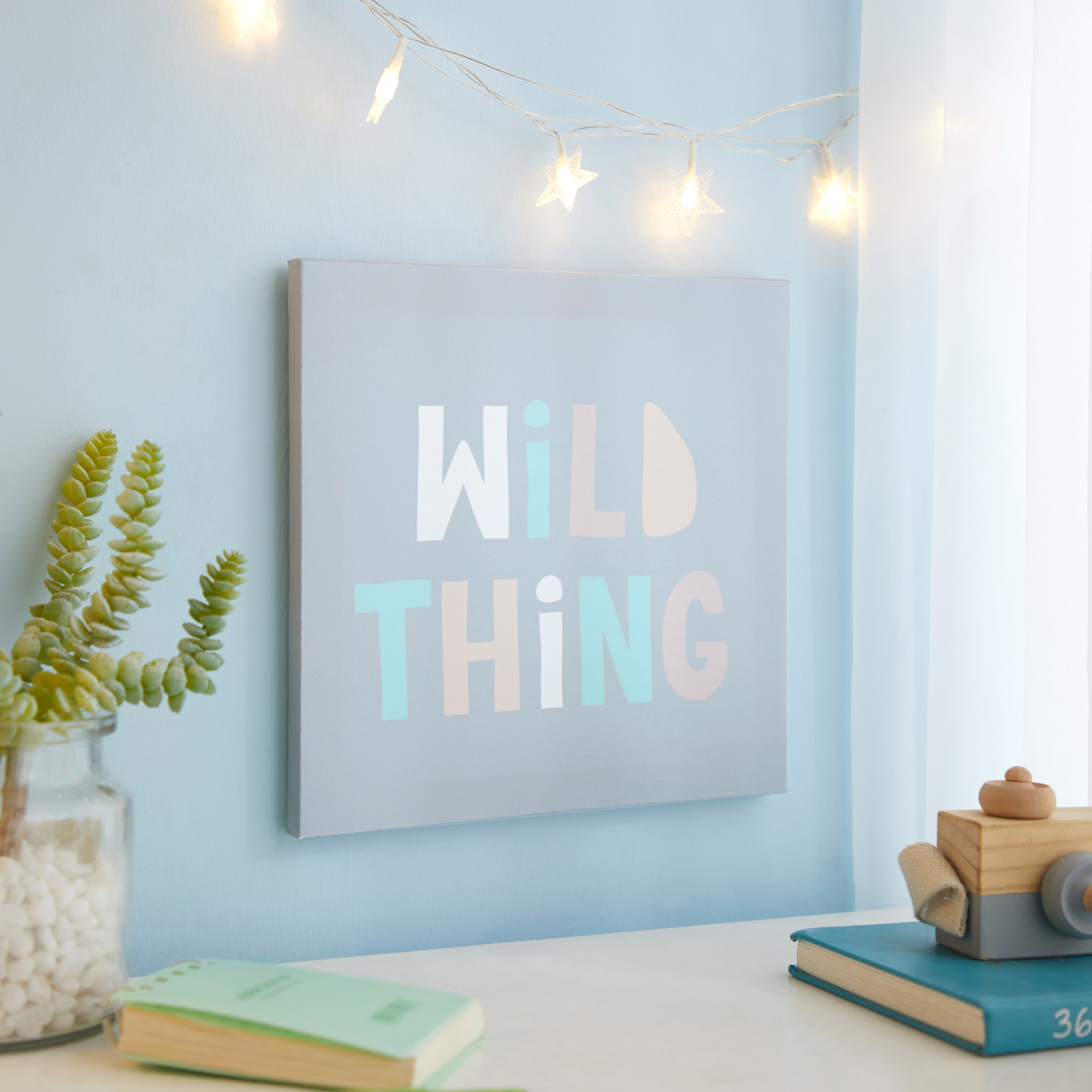 American Kids Safari Wild Thing Multicolored Canvas Wall Art for Children's Room Décor