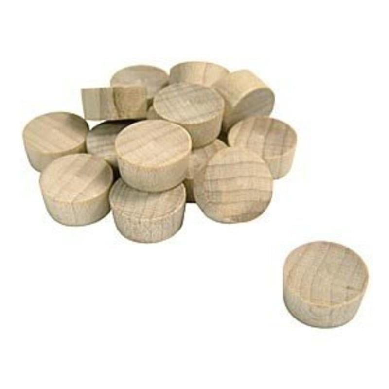 6Pc 3/4" Oak Flat Head Screw Hole Plug Cindoco Wood Plugs F34F 811908010813