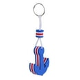 thumbnail image 1 of Porte-clés Flottant Drôle pour Navigation, Voile, Pêche, Ancre Bleue, 1 of 5