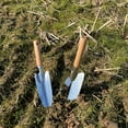 thumbnail image 3 of Pebbuoy Garden Hand Shovel with Wooden Handle Polished Stainless Steel Rust-Proof Hand Trowel Easy to Use Practical Gardening Tool for Digging Weeding Transplanting, 3 of 7
