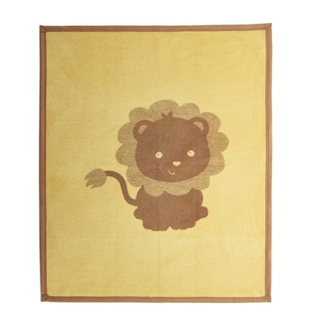 UPC: 8681619805150 | Turkish Cotton Blend Soft Baby Blanket Brown Lion
