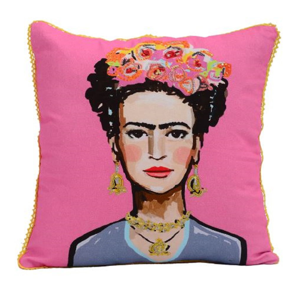 Accent Pillow Cushion Cover Pillow Cover Frida Kahlo Artwork Pillow Cover 