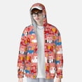 thumbnail image 4 of Kll Cartoon With Traffic Elements Print Men'S Women’s Upf 50+ Sun Protection Outdoor Hoodie Jacket Long Sleeve Fishing Hiking Performance Shirt- Small, 4 of 8