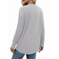 thumbnail image 4 of Fantaslook Womens Tops Textured Long Sleeve Shirts Casual Fall Tops Lightweight Pullover, 4 of 8