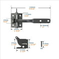 thumbnail image 3 of Self Locked Gate Latch, Heavy Duty Door Latches for Wood Fence Gate Long Lasting Looks and Rust Resistance Automatic Lever Door Padlock Clasp, 3 of 8