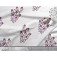 thumbnail image 2 of Soimoi Polyester Crepe Fabric Leaves & Floral Block Fabric Prints by Yard 52 Inch Wide, 2 of 3