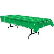 Football Touchdown Time 1 Ply Tissue Table Cover, Size 54 in x 88 in, Green