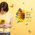 thumbnail image 3 of Colorful Sunflowers Wall Stickers Motivational Quotes Wall Decals with Butterfly Dragonfly Wall Decor Self-Adhesive Wall Art Removable PVC Decors for Nursery Bedroom Living Room, 3 of 9