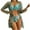Light Blue, variant on Womens 3 Piece Swimsuits Tropical Print Bikini Set with Kimono Beach Cover Ups Fashion Casual Split Swimsuit Tie High Waist Crystal Beach Bikini Bathing Suit Yellow