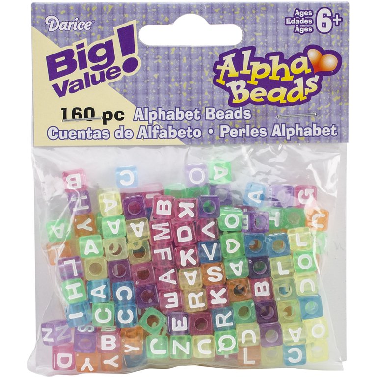 Buy Amzuia 1200 Pcs Acrylic Letter Beads,24 Types Alphabet Cube