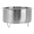 thumbnail image 2 of Miangastore Panier Vapeur en Acier Inoxydable avec Poignée et Support, Support Vapeur Réutilisable pour Aliments, Insert Vapeur pour Pot Cuiseur à Riz Fournitures 16.5cm Argent, 2 of 9
